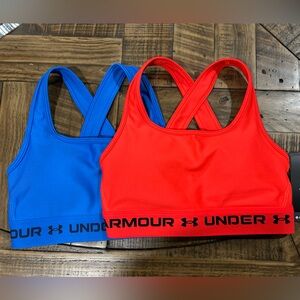 Under Armour Cross Back Mid Sports Bra